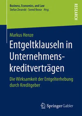 Henze |  Entgeltklauseln in Unternehmenskreditverträgen | Buch |  Sack Fachmedien