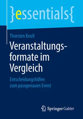 Knoll | Veranstaltungsformate im Vergleich | E-Book | sack.de