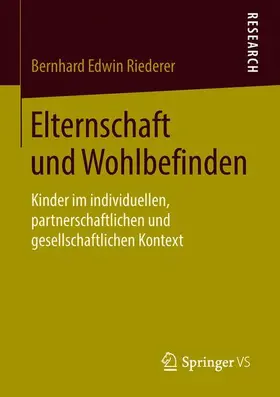 Riederer |  Elternschaft und Wohlbefinden | Buch |  Sack Fachmedien
