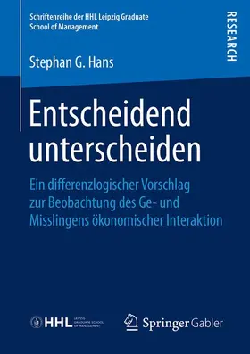Hans |  Entscheidend unterscheiden | Buch |  Sack Fachmedien