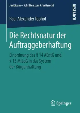 Tophof |  Die Rechtsnatur der Auftraggeberhaftung | Buch |  Sack Fachmedien