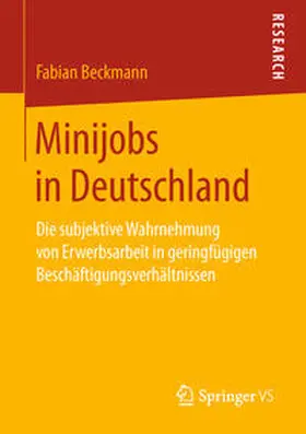 Beckmann |  Minijobs in Deutschland | Buch |  Sack Fachmedien
