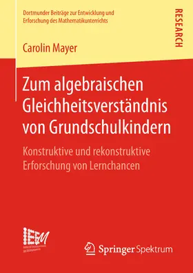 Mayer |  Zum algebraischen Gleichheitsverständnis von Grundschulkindern | eBook | Sack Fachmedien
