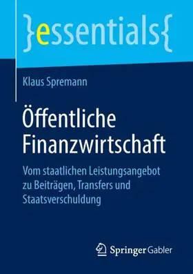 Spremann |  Öffentliche Finanzwirtschaft | Buch |  Sack Fachmedien