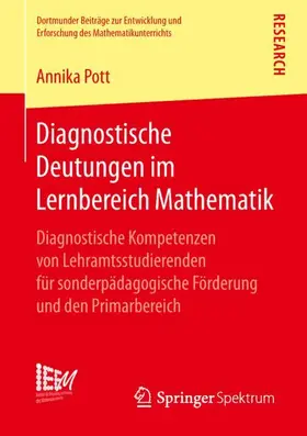 Pott |  Diagnostische Deutungen im Lernbereich Mathematik | Buch |  Sack Fachmedien
