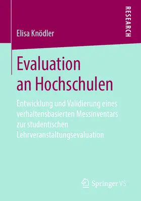 Knödler | Evaluation an Hochschulen | E-Book | www2.sack.de