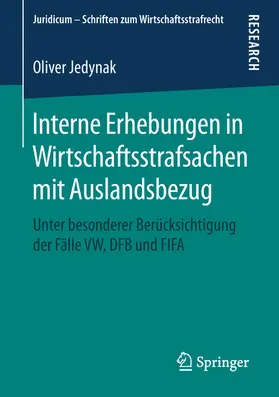 Jedynak |  Interne Erhebungen in Wirtschaftsstrafsachen mit Auslandsbezug | eBook | Sack Fachmedien