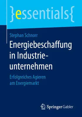 Schnorr |  Energiebeschaffung in Industrieunternehmen | eBook | Sack Fachmedien