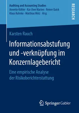 Rauch |  Informationsabstufung und -verknüpfung im Konzernlagebericht | eBook | Sack Fachmedien