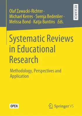 Zawacki-Richter / Kerres / Buntins |  Systematic Reviews in Educational Research | Buch |  Sack Fachmedien