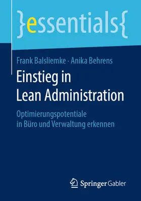 Balsliemke / Behrens | Einstieg in Lean Administration | E-Book | sack.de