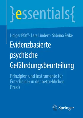 Pfaff / Lindert / Zeike | Evidenzbasierte psychische Gefährdungsbeurteilung | E-Book | sack.de