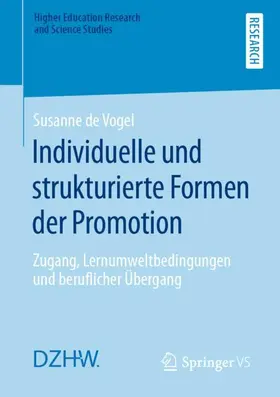 de Vogel |  Individuelle und strukturierte Formen der Promotion | Buch |  Sack Fachmedien