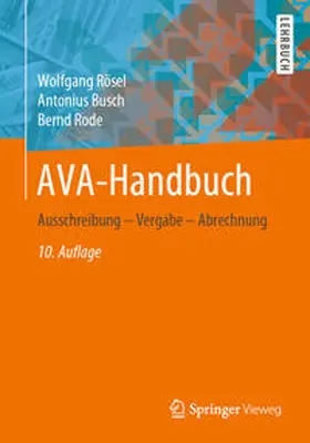 Rösel / Busch / Rode |  AVA-Handbuch | eBook | Sack Fachmedien