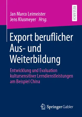 Leimeister / Klusmeyer |  Export beruflicher Aus- und Weiterbildung | eBook | Sack Fachmedien