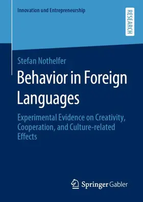 Nothelfer |  Behavior in Foreign Languages | Buch |  Sack Fachmedien