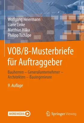 Heiermann / Tschäpe / Linke |  VOB/B-Musterbriefe für Auftraggeber | Buch |  Sack Fachmedien