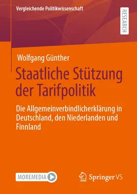 Günther |  Staatliche Stützung der Tarifpolitik | Buch |  Sack Fachmedien