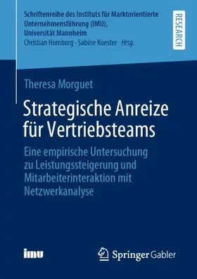 Morguet |  Strategische Anreize für Vertriebsteams | Buch |  Sack Fachmedien