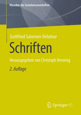 Henning / Salomon-Delatour |  Schriften | eBook | Sack Fachmedien
