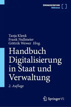 Klenk / Wewer / Nullmeier |  Handbuch Digitalisierung in Staat und Verwaltung | Buch |  Sack Fachmedien