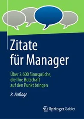  Zitate für Manager | eBook | Sack Fachmedien