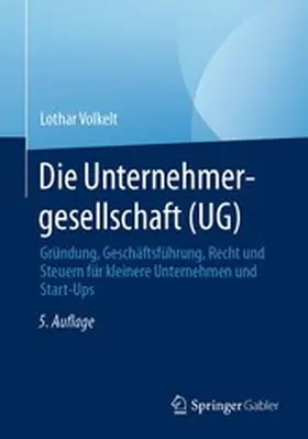 Volkelt |  Die Unternehmergesellschaft (UG) | eBook | Sack Fachmedien