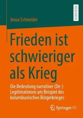 Schneider |  Frieden ist schwieriger als Krieg | Buch |  Sack Fachmedien