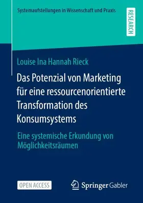 Rieck |  Das Potenzial von Marketing für eine ressourcenorientierte Transformation des Konsumsystems | Buch |  Sack Fachmedien