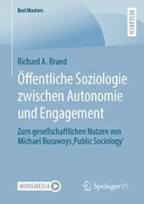 Brand |  Öffentliche Soziologie zwischen Autonomie und Engagement | eBook | Sack Fachmedien