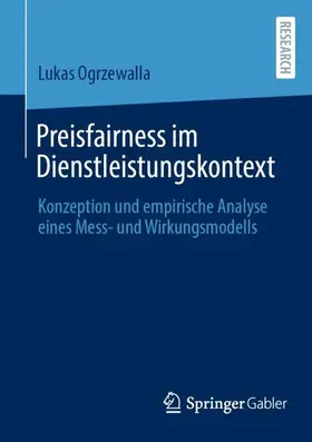 Ogrzewalla |  Preisfairness im Dienstleistungskontext | Buch |  Sack Fachmedien