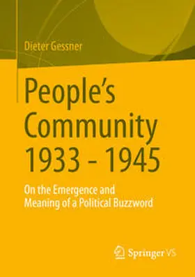 Gessner | People's Community 1933 - 1945 | Buch | 978-3-658-42669-9 | www2.sack.de