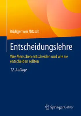 von Nitzsch |  Entscheidungslehre | eBook | Sack Fachmedien