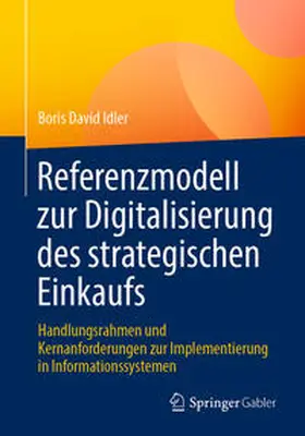 Idler |  Referenzmodell zur Digitalisierung des strategischen Einkaufs | Buch |  Sack Fachmedien