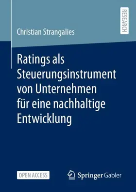 Strangalies |  Ratings als Steuerungsinstrument von Unternehmen für eine nachhaltige Entwicklung | Buch |  Sack Fachmedien