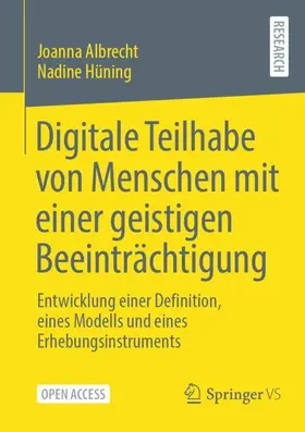 Hüning / Albrecht |  Digitale Teilhabe von Menschen mit einer geistigen Beeinträchtigung | Buch |  Sack Fachmedien