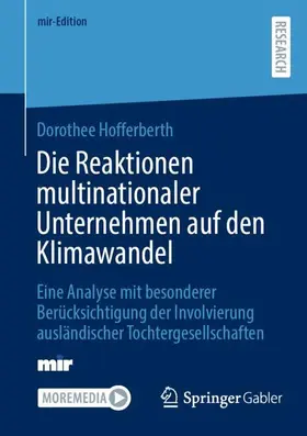 Hofferberth |  Die Reaktionen multinationaler Unternehmen auf den Klimawandel | Buch |  Sack Fachmedien