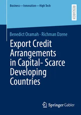 Oramah / Dzene | Export Credit Arrangements in Capital-Scarce Developing Countries | E-Book | sack.de