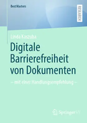 Kaszuba |  Digitale Barrierefreiheit von Dokumenten | eBook | Sack Fachmedien