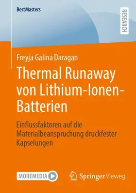 Daragan |  Thermal Runaway von Lithium-Ionen-Batterien | Buch |  Sack Fachmedien