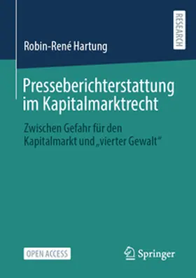 Hartung |  Presseberichterstattung im Kapitalmarktrecht | Buch |  Sack Fachmedien