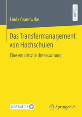 Granowske |  Das Transfermanagement von Hochschulen | Buch |  Sack Fachmedien