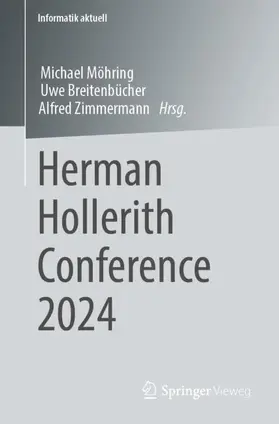Möhring / Zimmermann / Breitenbücher |  Herman Hollerith Conference 2024 | Buch |  Sack Fachmedien