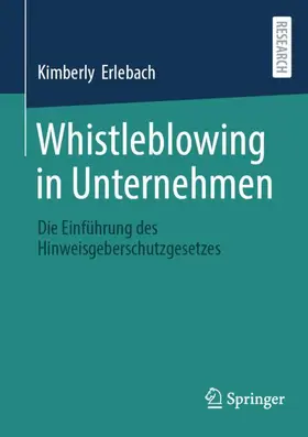 Erlebach |  Whistleblowing in Unternehmen | Buch |  Sack Fachmedien