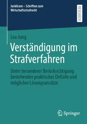 Jung |  Verständigung im Strafverfahren | Buch |  Sack Fachmedien