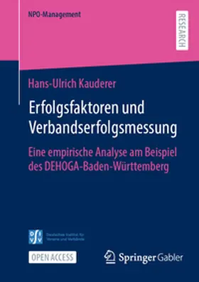 Kauderer |  Erfolgsfaktoren und Verbandserfolgsmessung | Buch |  Sack Fachmedien