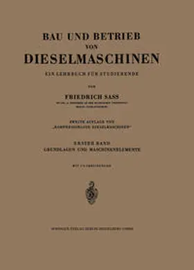 Sass |  Bau und Betrieb von Dieselmaschinen | eBook | Sack Fachmedien