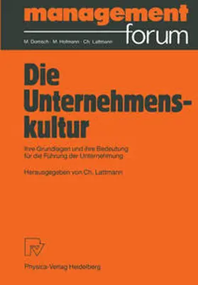 Lattmann |  Die Unternehmenskultur | eBook | Sack Fachmedien