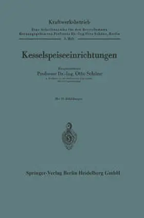 Schöne |  Kesselspeiseeinrichtungen | eBook | Sack Fachmedien
