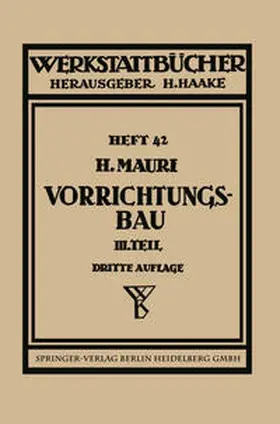 Mauri |  Der Vorrichtungsbau | eBook | Sack Fachmedien
